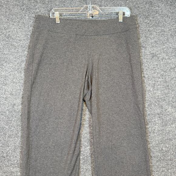 Lands End Pants Womens Large Gray Starfish Crop Stretch Waist Casual Capri - Picture 5 of 14